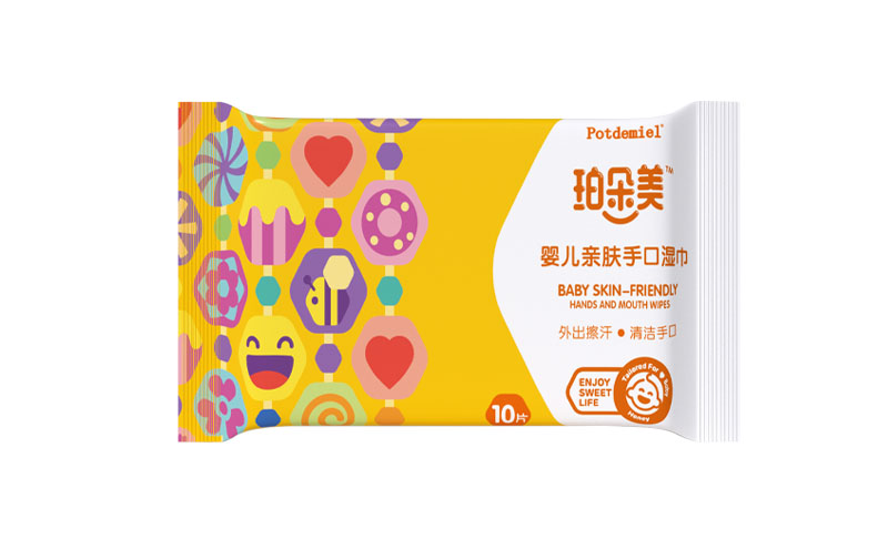 珀朵美嬰兒親膚手口濕巾 10片